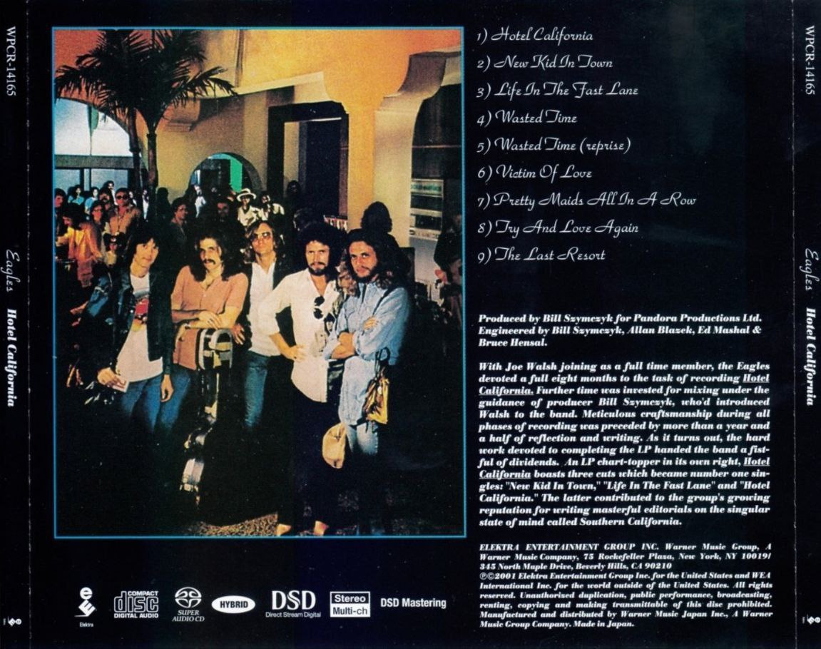 老鹰乐队 (Eagles) - 2011年专辑 - (加州旅馆) Hotel California (SACD)   DSF