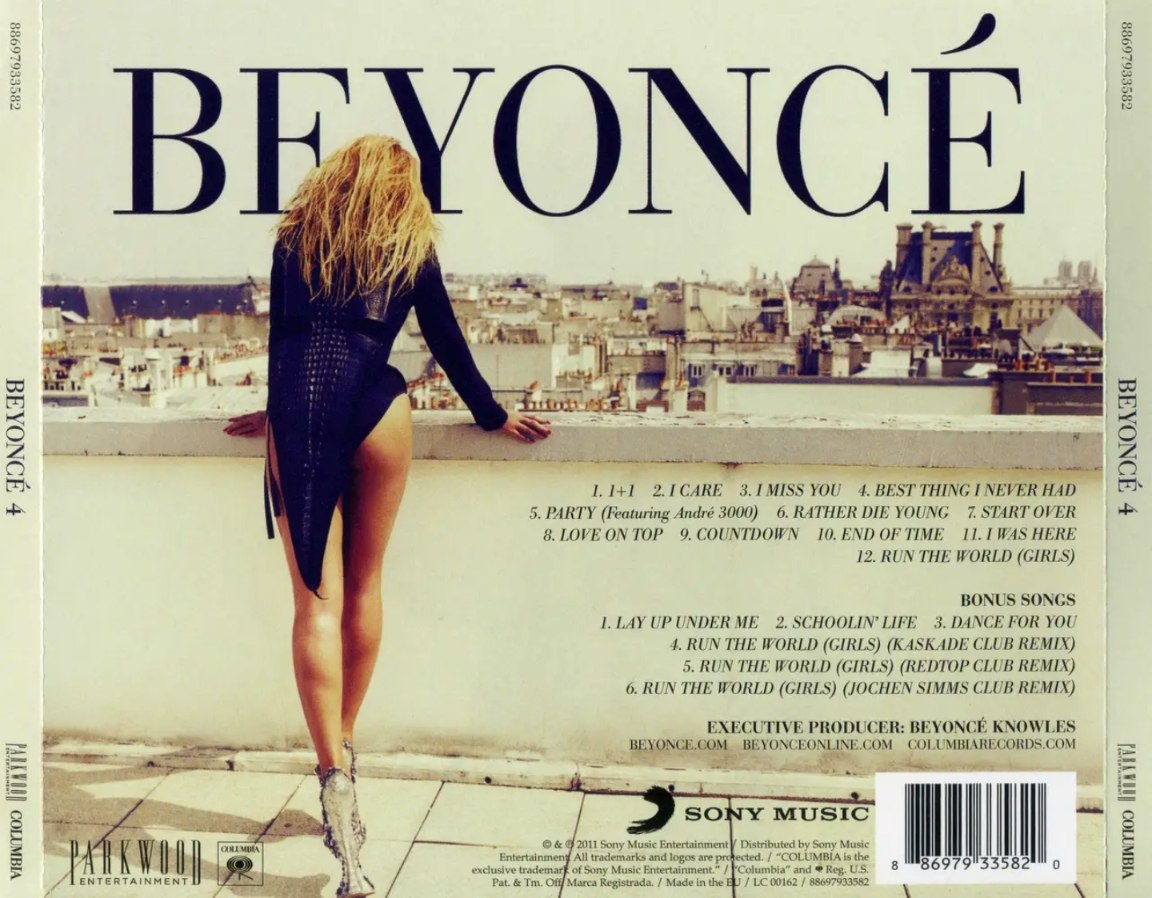 Beyonce - 2011年专辑 - 4 (Deluxe Edition 2CD)   ape cue