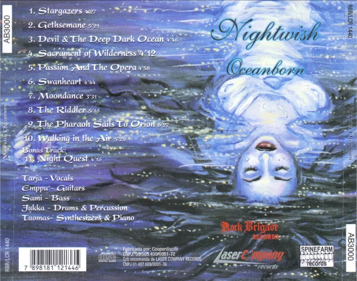 夜愿(Nightwish) - 1998年专辑 - Oceanborn (Japan version)   Flac