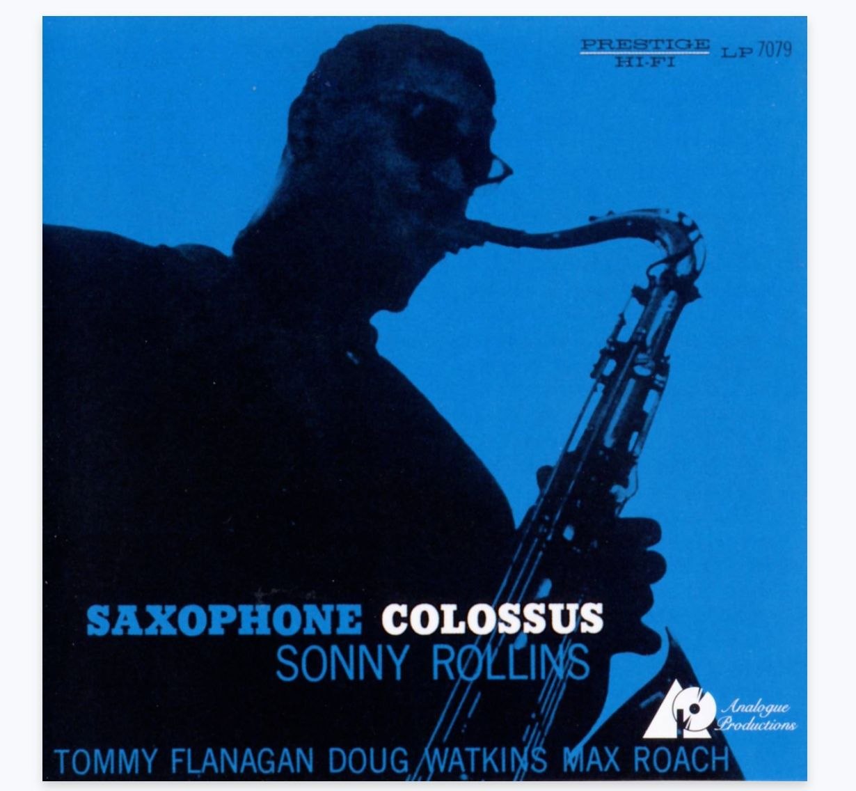 爵士 萨克斯 大师 桑尼·罗林斯／Sonny Rollins Saxophone Colossus Hi-Res ／24bit／192khz／hdtracks