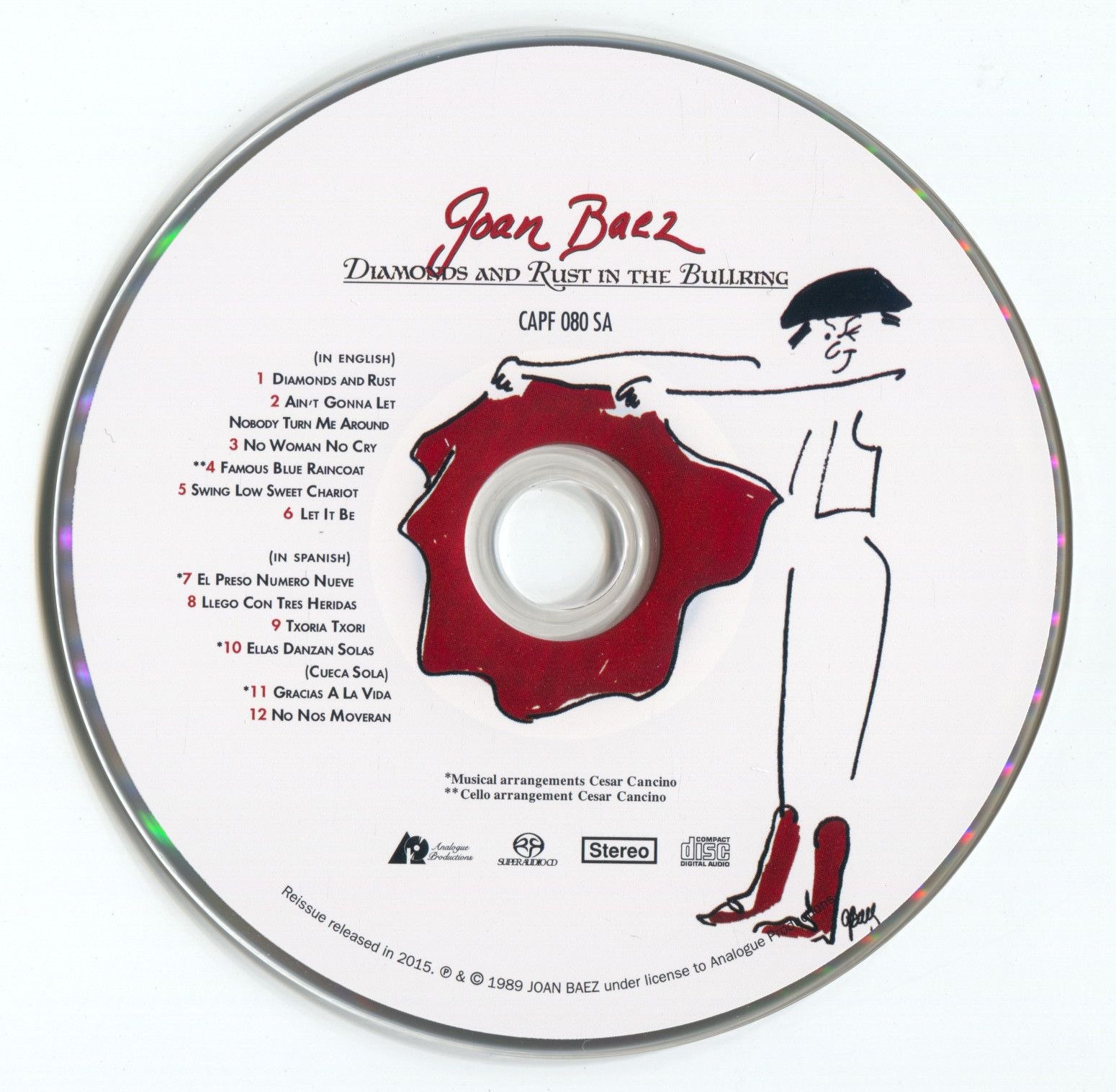 【發燒天碟】民谣 皇后 Joan Baez 《斗牛场》Diamonds And Rust In The Bullring[ISO]