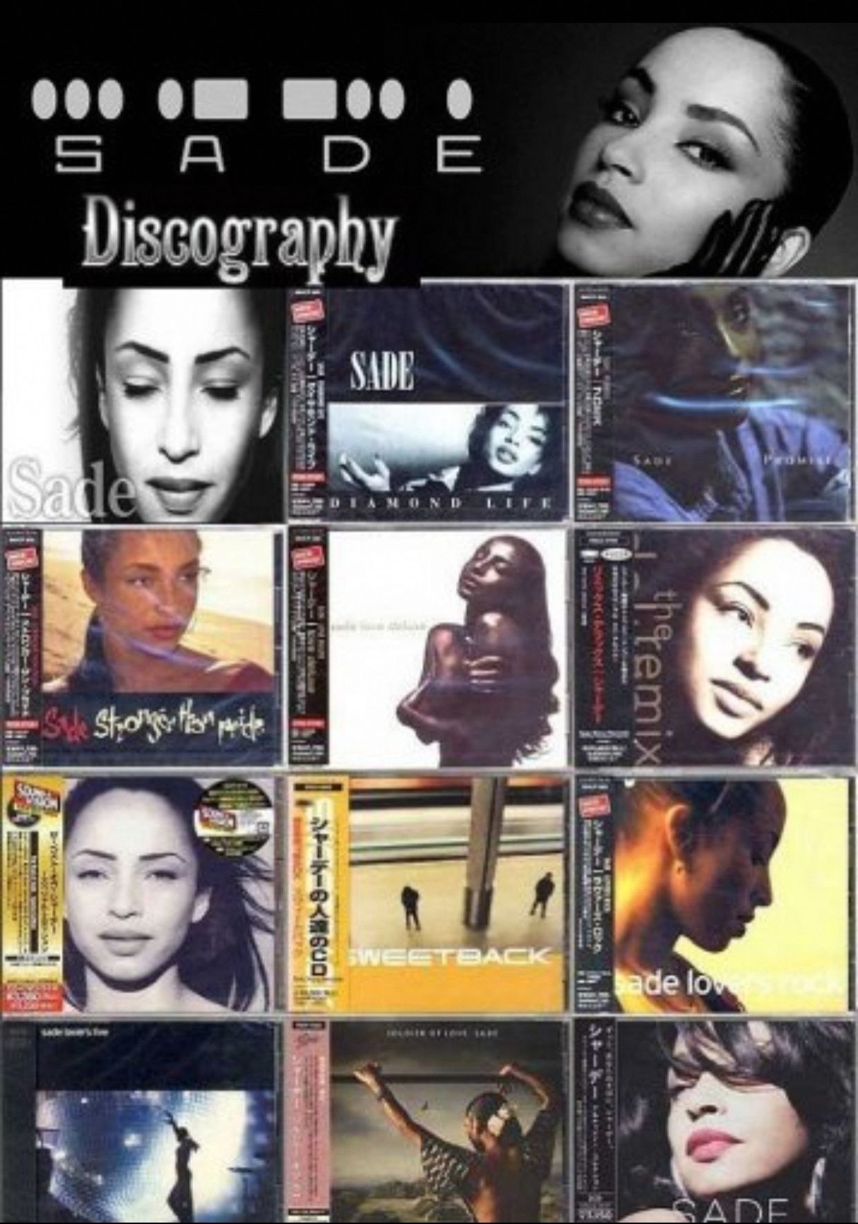 莎黛 Sade - Discography [Japanese Editions] (1984-2011) 日版CD 合集